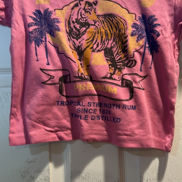 NWT! Urban Outfitters Les Tigres Purple Baby Tee XL Crop T-Shirt - Picture 7 of 8